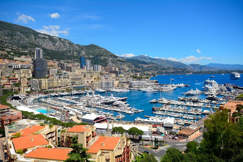 The harbour from the Palace, Monaco