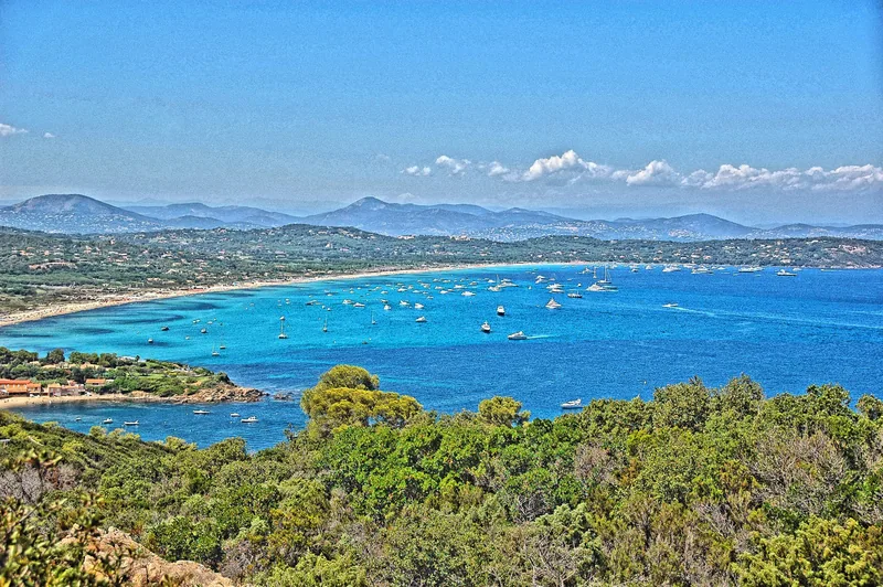 The Baie de Pampelonne from the hills of Ramatuelle