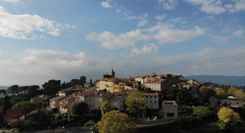 The village of Mougins on its hill