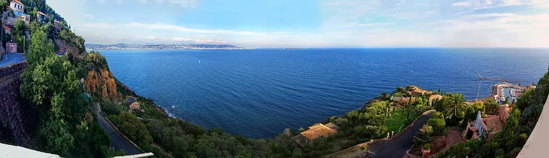 The sea from the Pointe de l'Aiguille, Théoule-sur-Mer