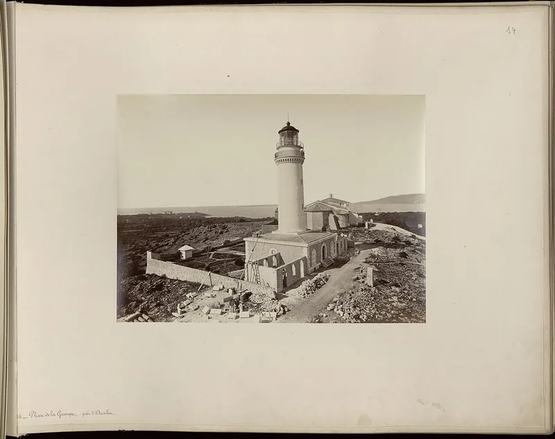 The Garoupe lighthouse in 1873