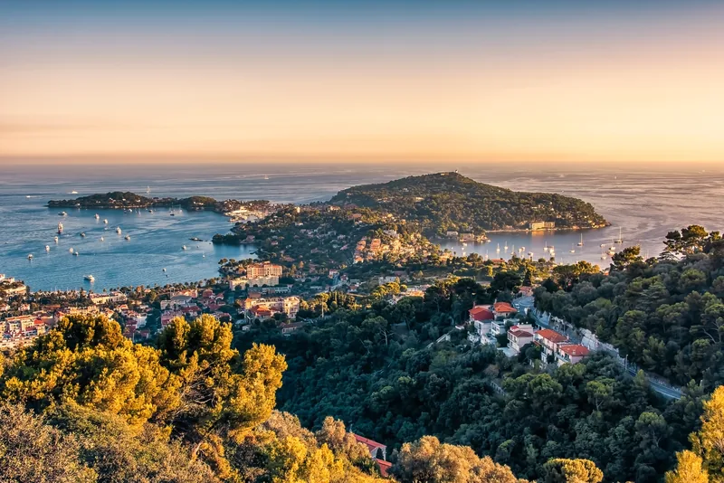 Cap Ferrat from the heights above the coast