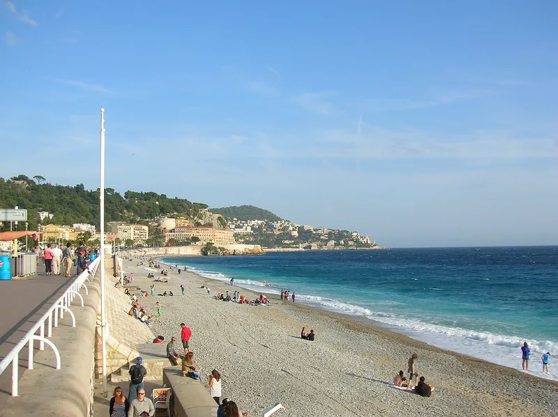 The Promenade des Anglais and the Baie des Anges, Nice
