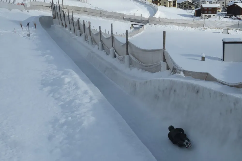 The Cresta Run in St. Moritz – head first down the Engadin's famous ice