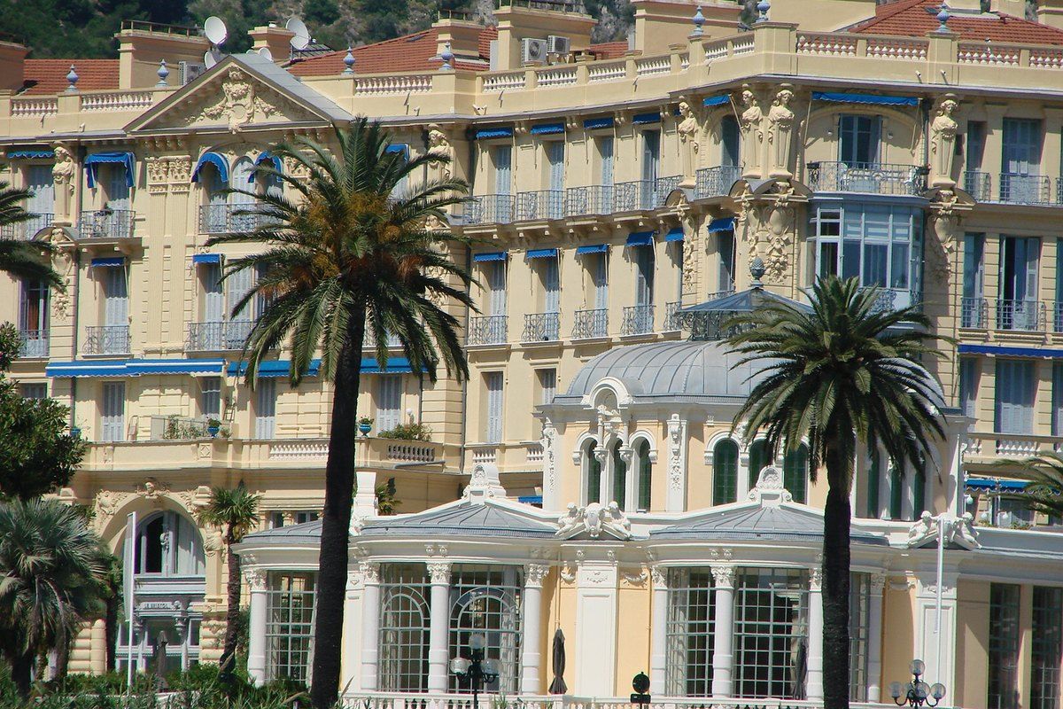 Le Bristol, the former Belle Époque palace by Hans-Georg Tersling in Beaulieu-sur-Mer