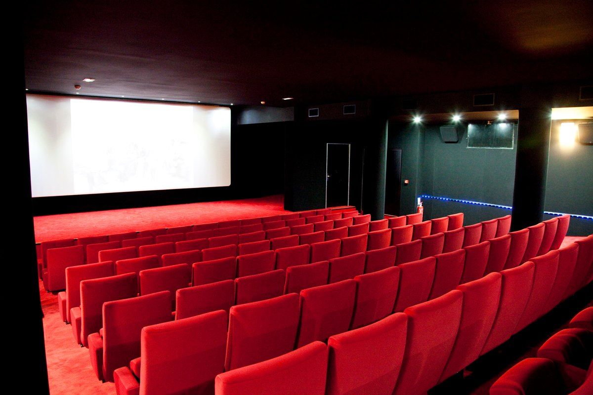 The auditorium of the Cinéma de Beaulieu, an art-house cinema