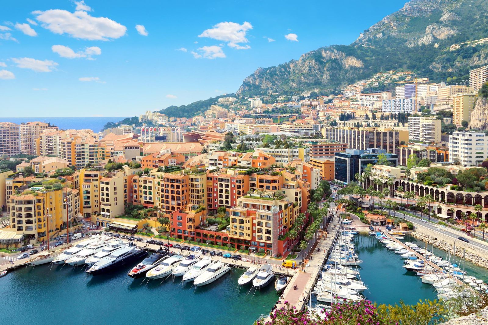 Cap d'Ail and the Fontvieille district of Monaco next door