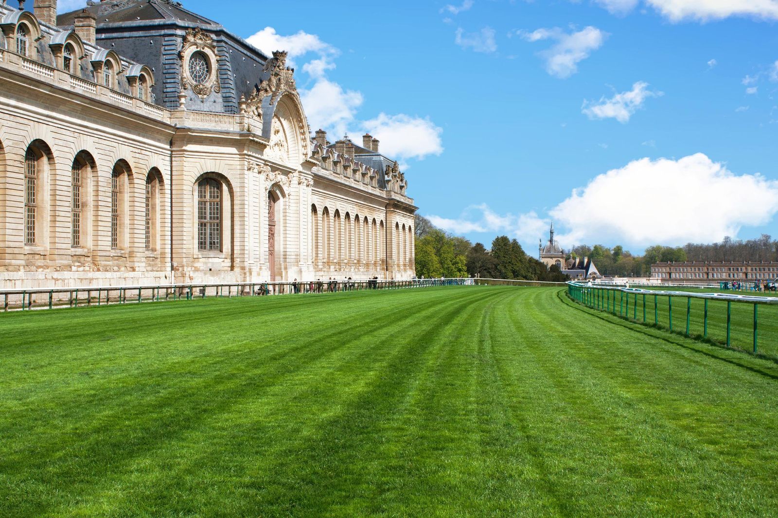 The racecourse and the Great Stables at Chantilly