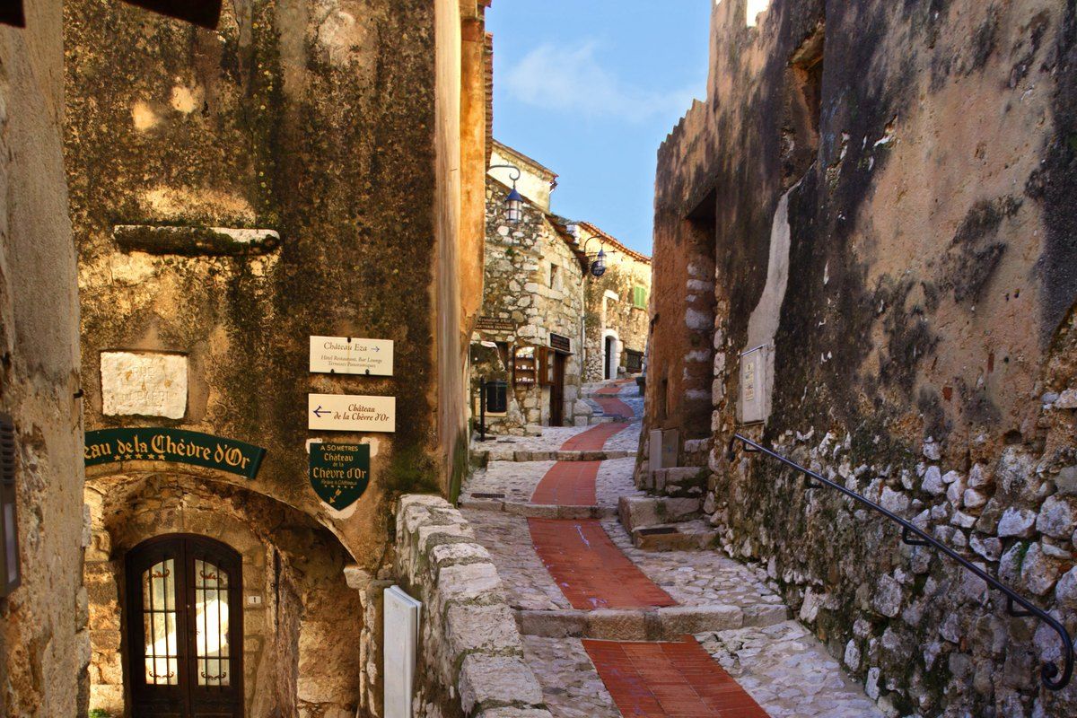 A lane in the medieval village of Èze