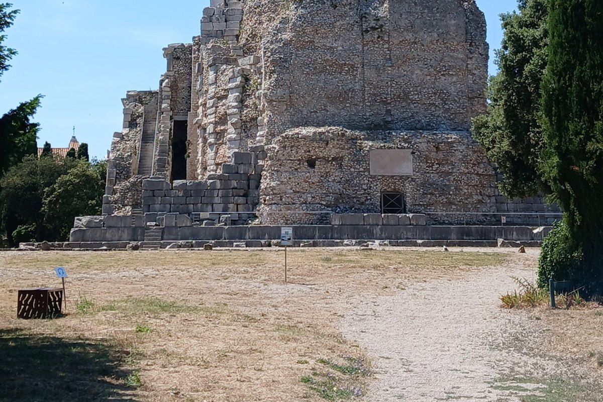 The south face of the Trophée d'Auguste at La Turbie