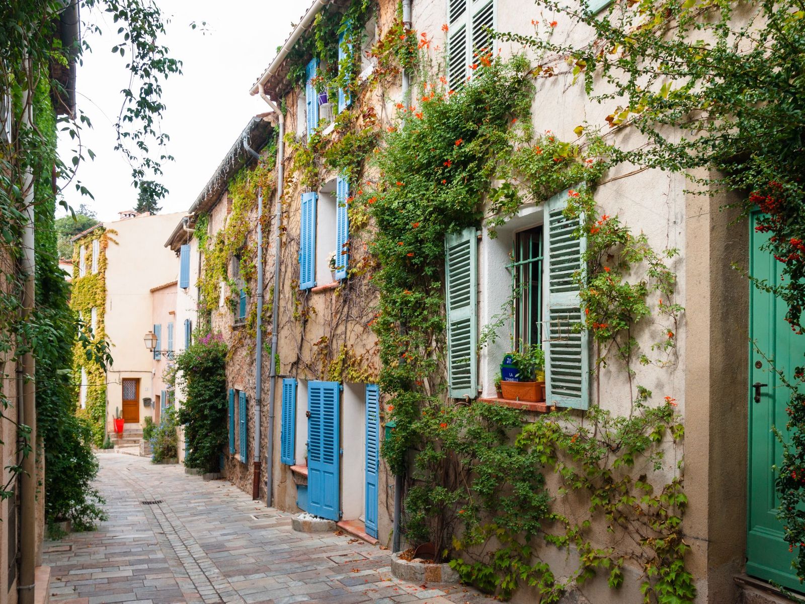 A street in the village of Grimaud