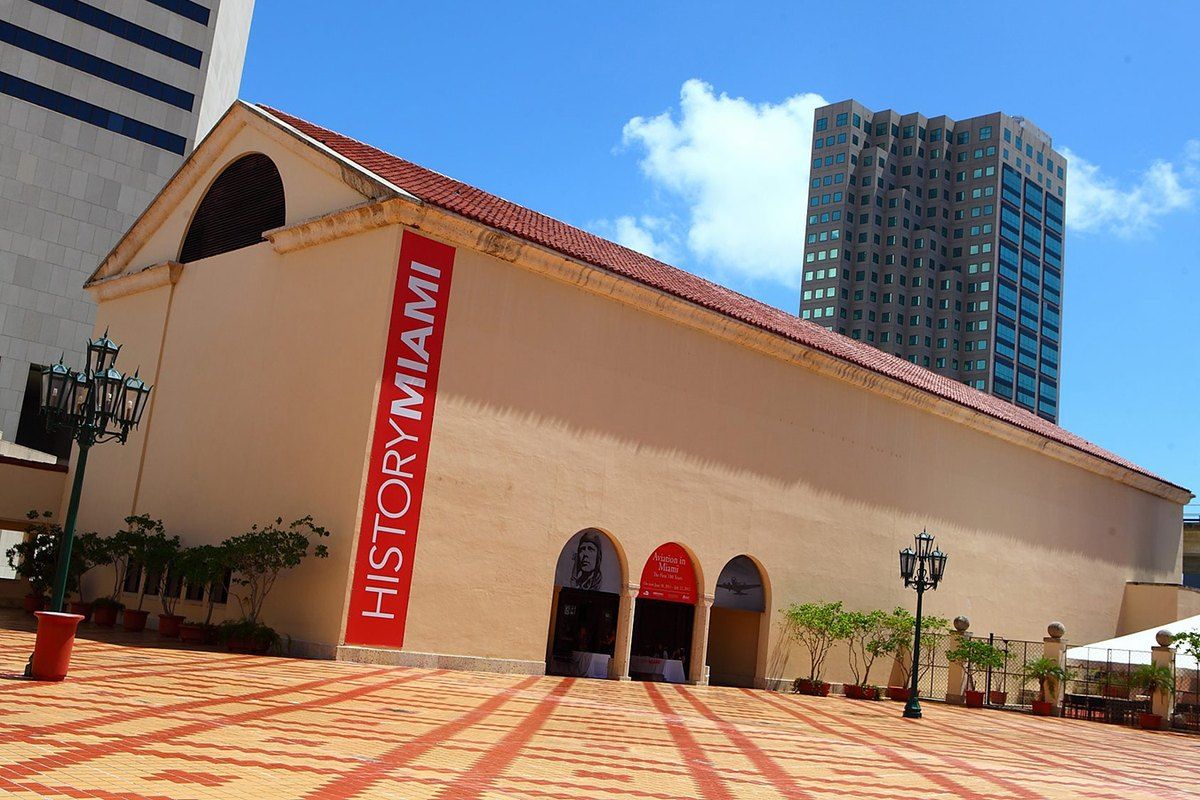 The Mediterranean-style museum building on the Cultural Plaza at 101 West Flagler Street, Downtown Miami