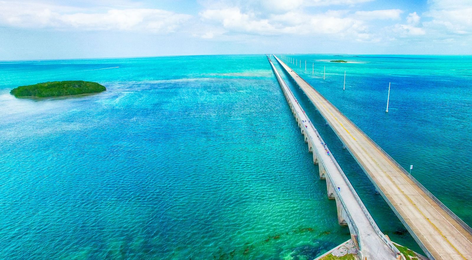 The Overseas Highway crossing to the Florida Keys