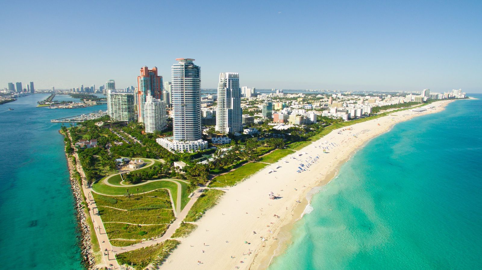 South Beach and South Pointe from the air