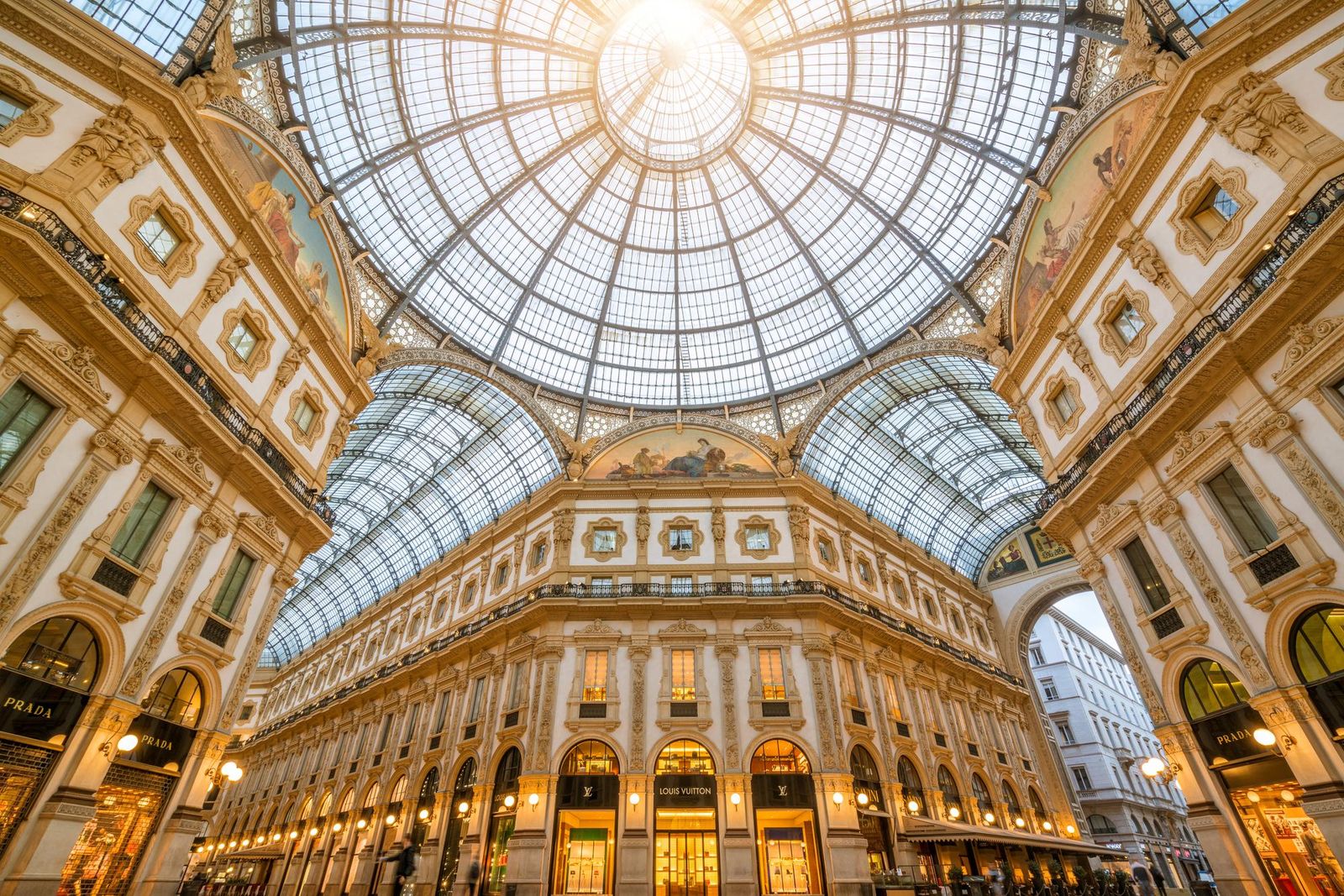 Inside the Galleria Vittorio Emanuele II
