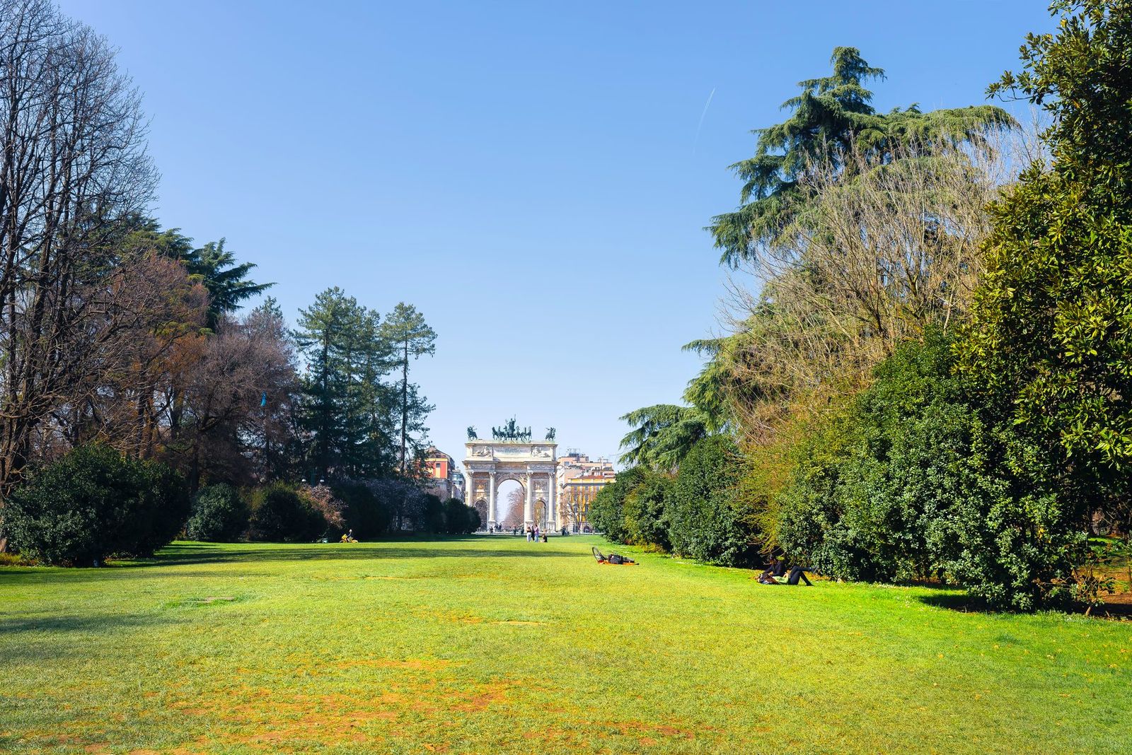 The lawns of Parco Sempione
