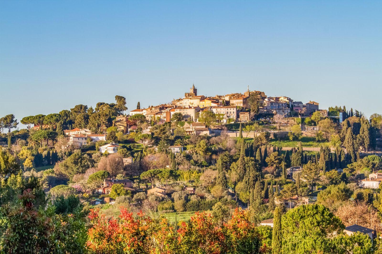 The village of Mougins on its hill