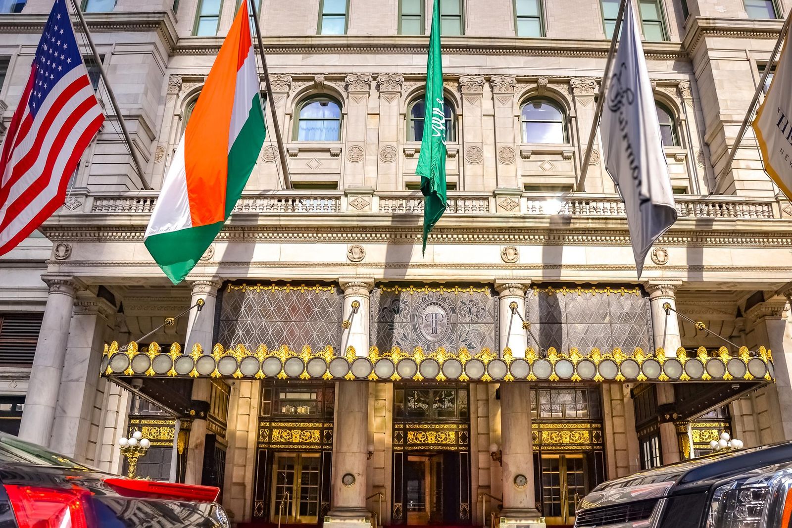 The façade of the Plaza Hotel