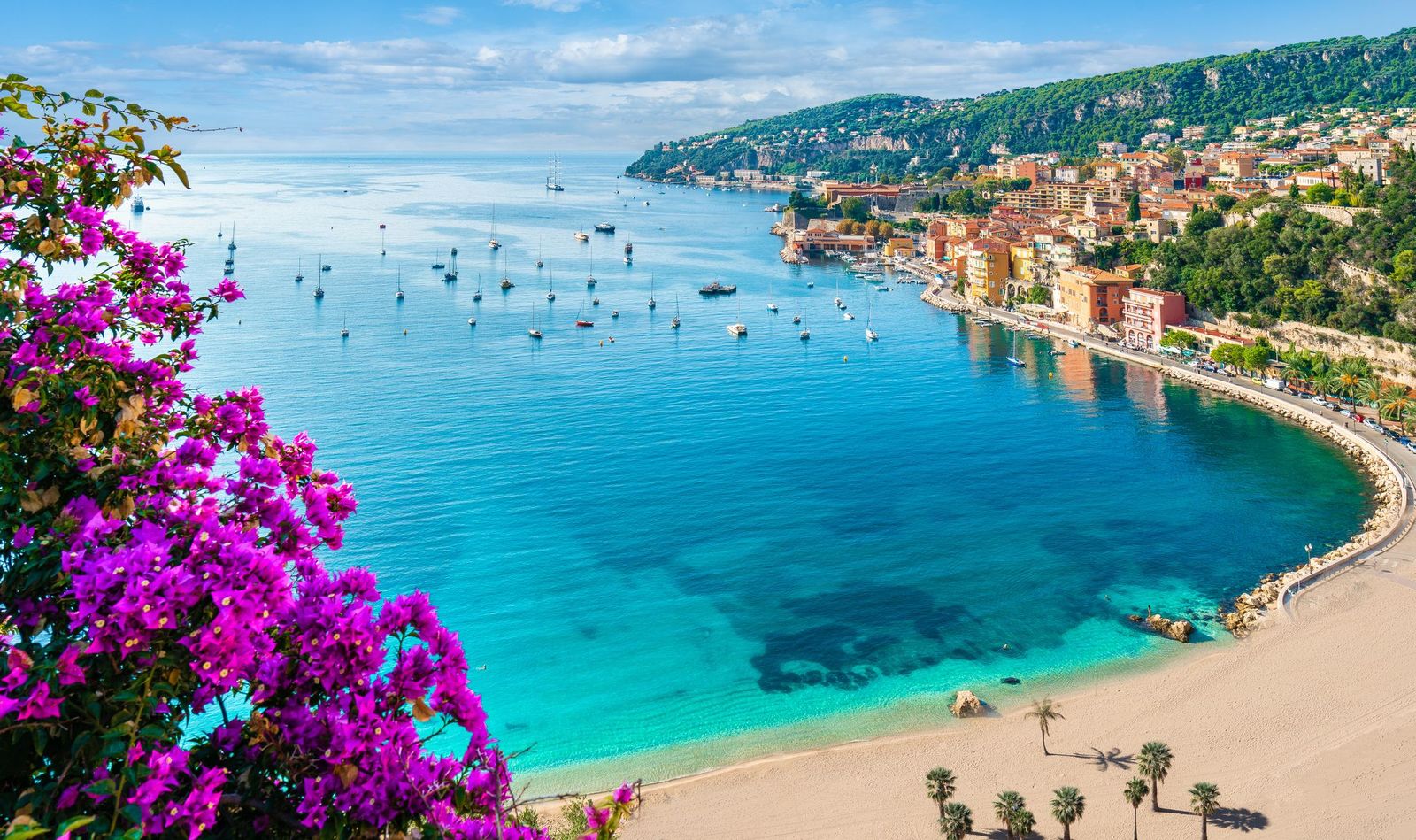 The coast at Villefranche-sur-Mer, a short trip from Nice