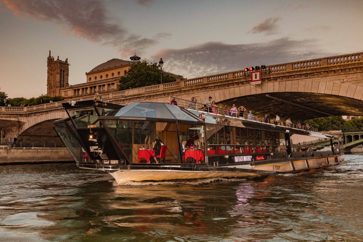 A Bateaux-Mouches boat cruising on the Seine