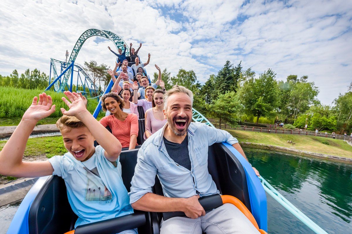 The Pégase Express ride at Parc Astérix