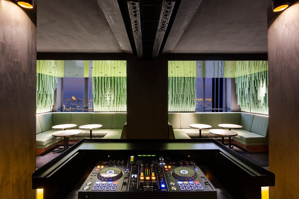 The Skybar Paris on the 32nd floor of the Pullman Paris Montparnasse
