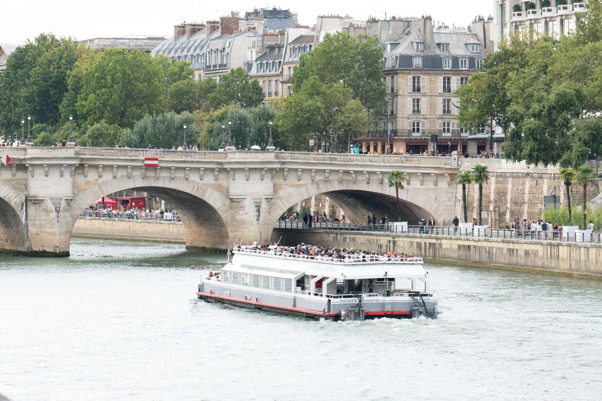 A Vedettes du Pont-Neuf boat on the Seine