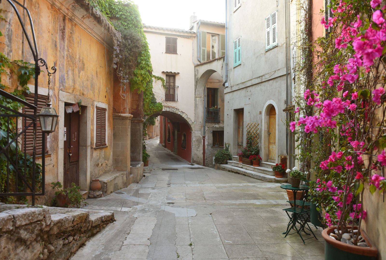 A lane in Roquebrune's medieval village