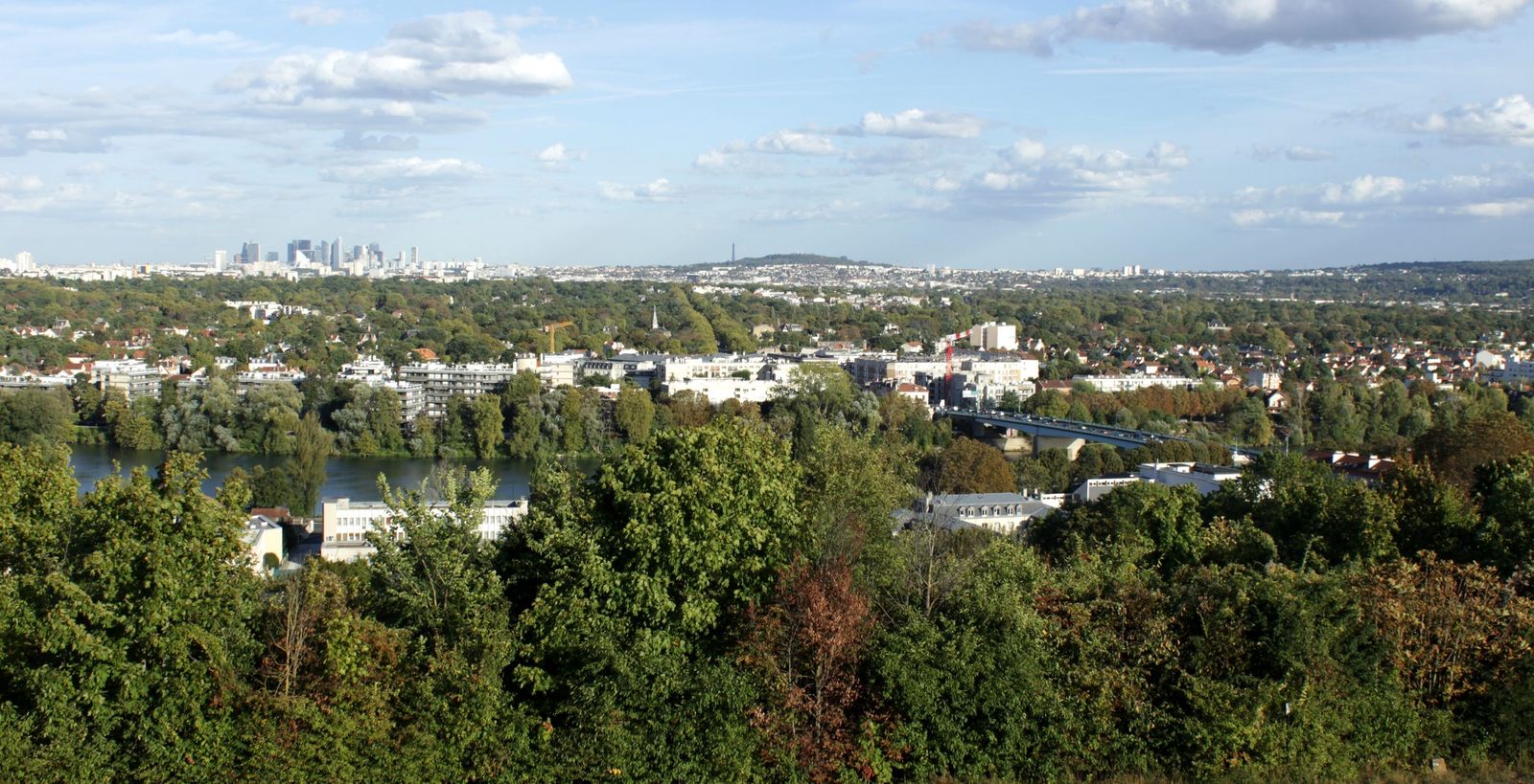 The view towards Paris from Saint-Germain-en-Laye