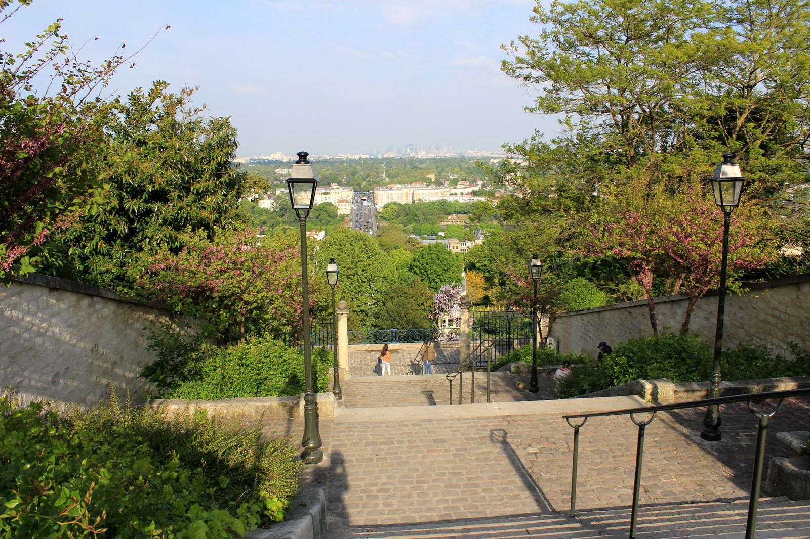 The steps of the Rampe des Grottes in Saint-Germain-en-Laye