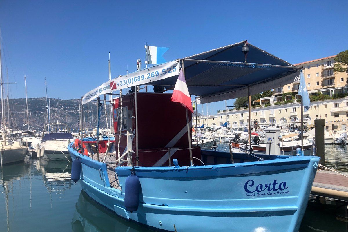The Corto, Cap Ferrat Diving's traditional Mediterranean dive boat