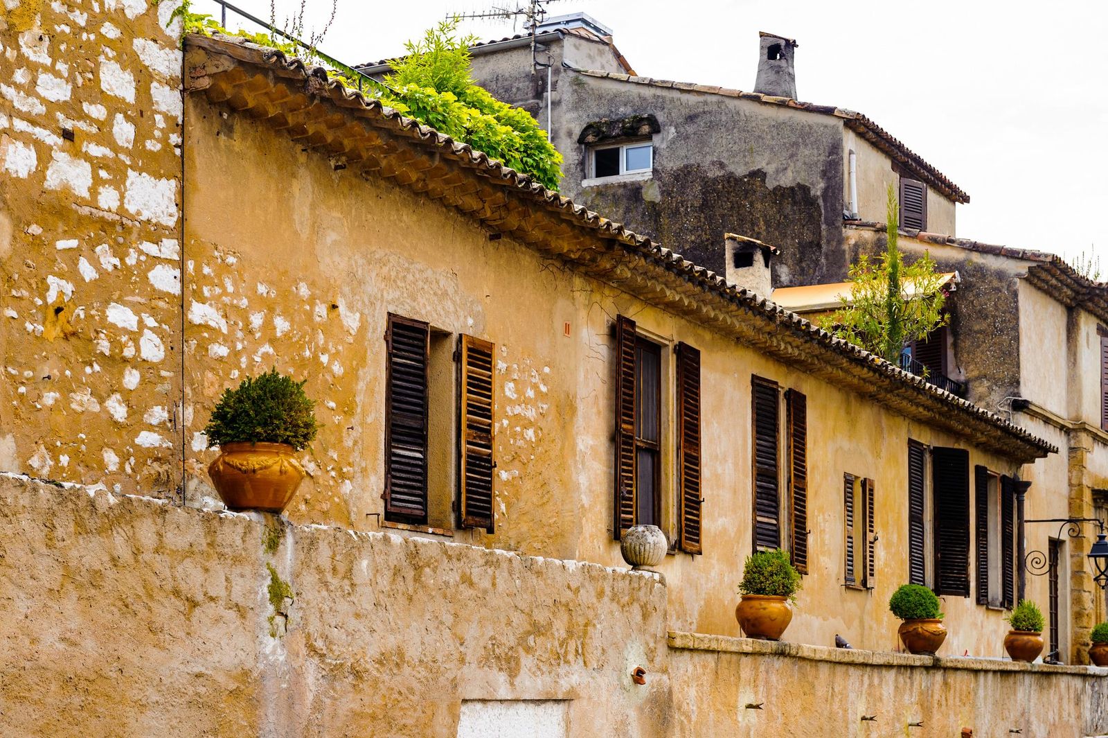 A window of an old medieval house in Saint-Paul-de-Vence