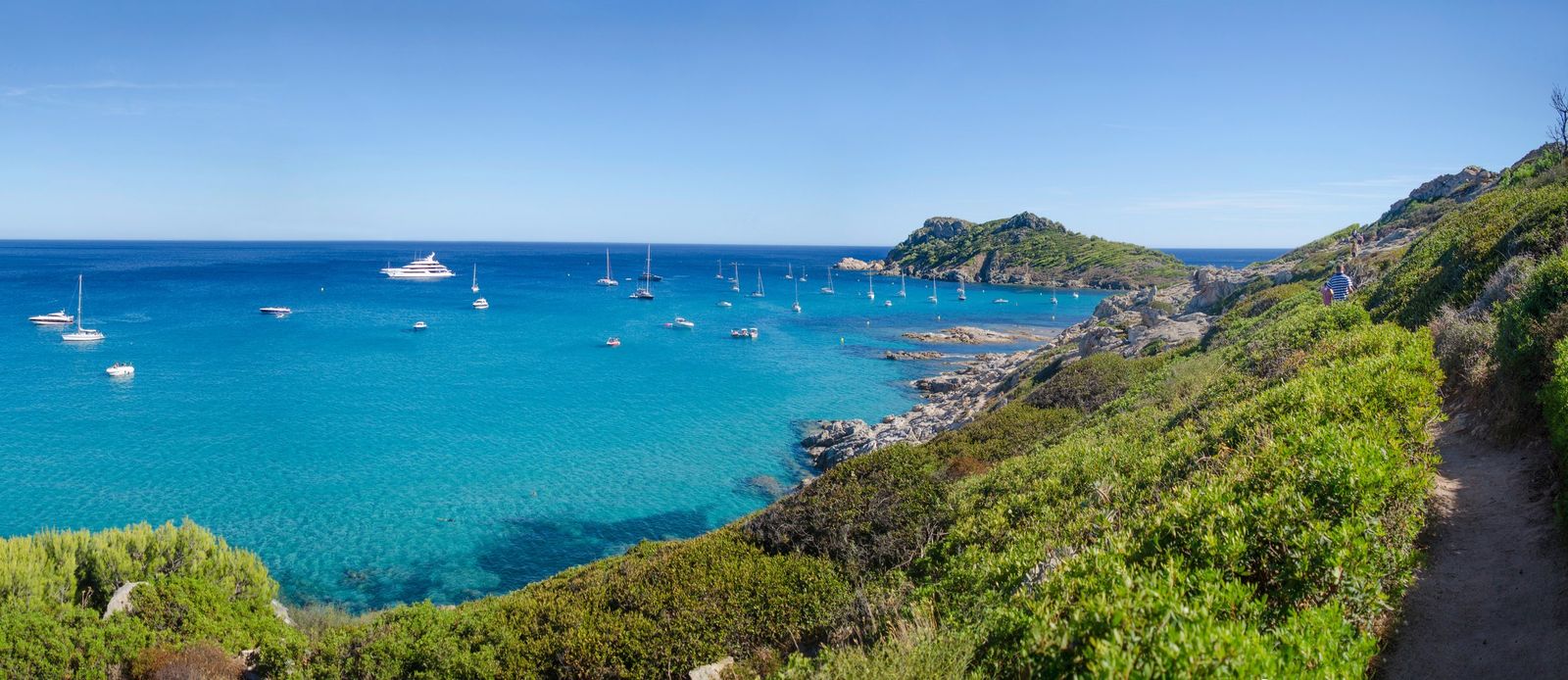 The beaches of Cap Taillat, near Saint-Tropez