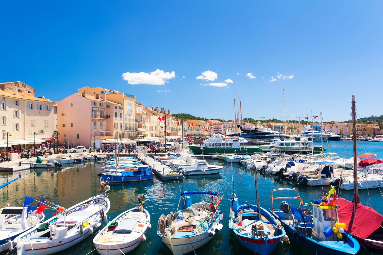 The colourful harbour of Saint-Tropez