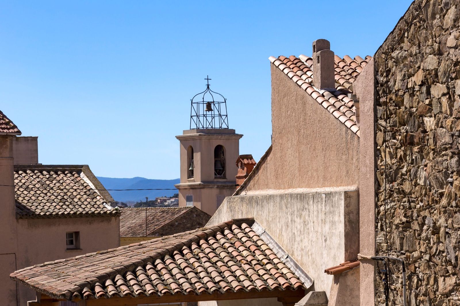 The rooftops of Sainte-Maxime