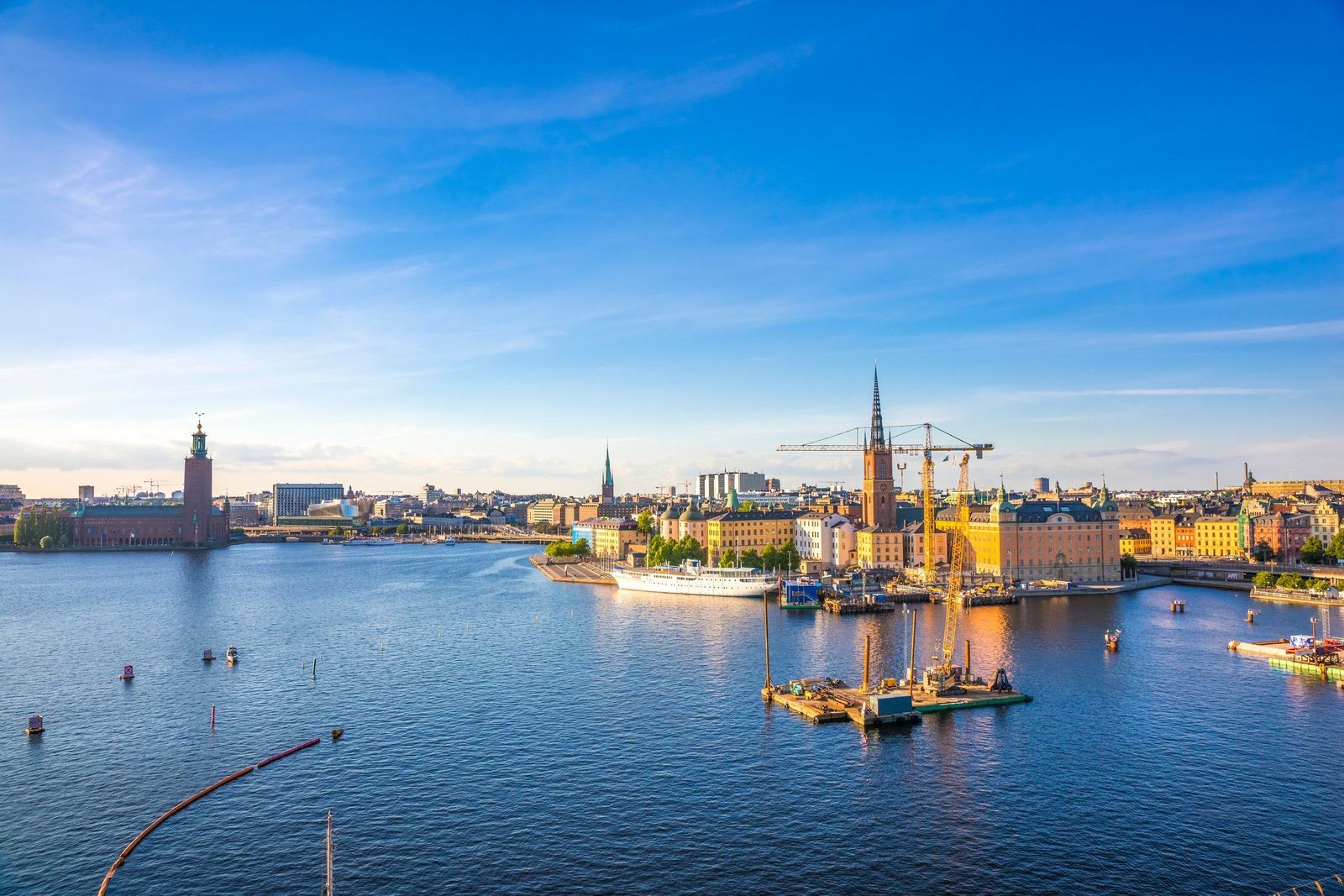 The view over Stockholm from Monteliusvägen on Södermalm