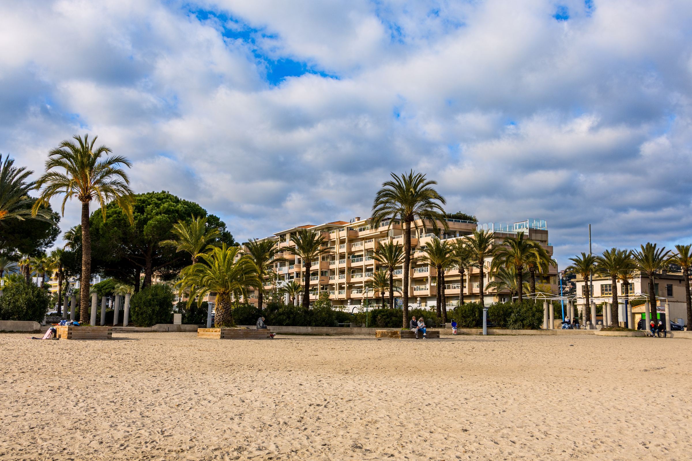 The beach of Vallauris at Golfe-Juan