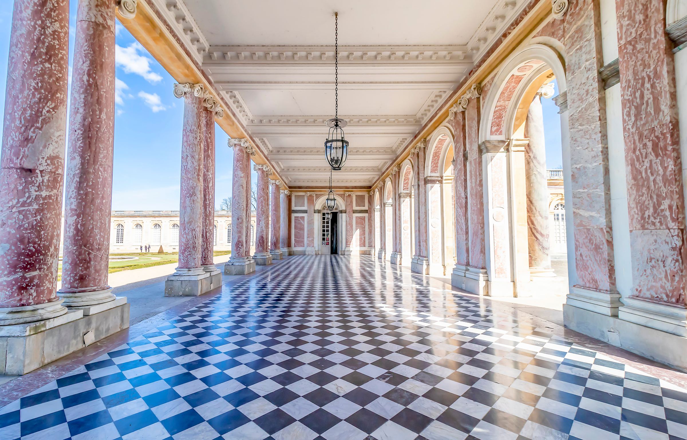 The colonnade of the Grand Trianon at Versailles