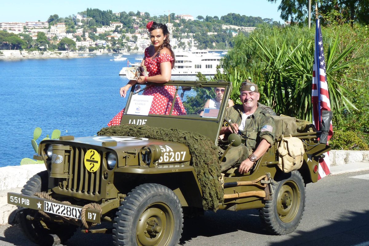 US Independence Day celebrated in Villefranche-sur-Mer, from the archive of the association Les Américains et la 6e Flotte