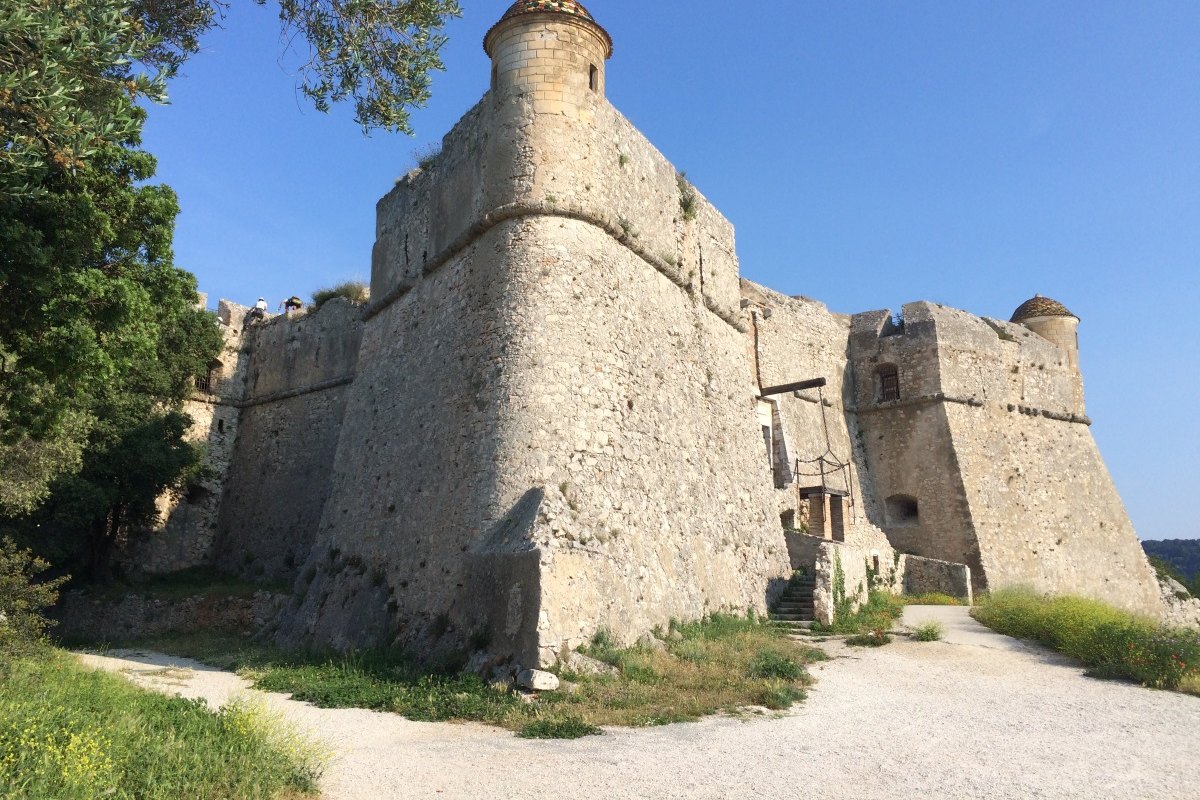 The 16th-century Fort du Mont-Alban on the hill between Nice and Villefranche-sur-Mer