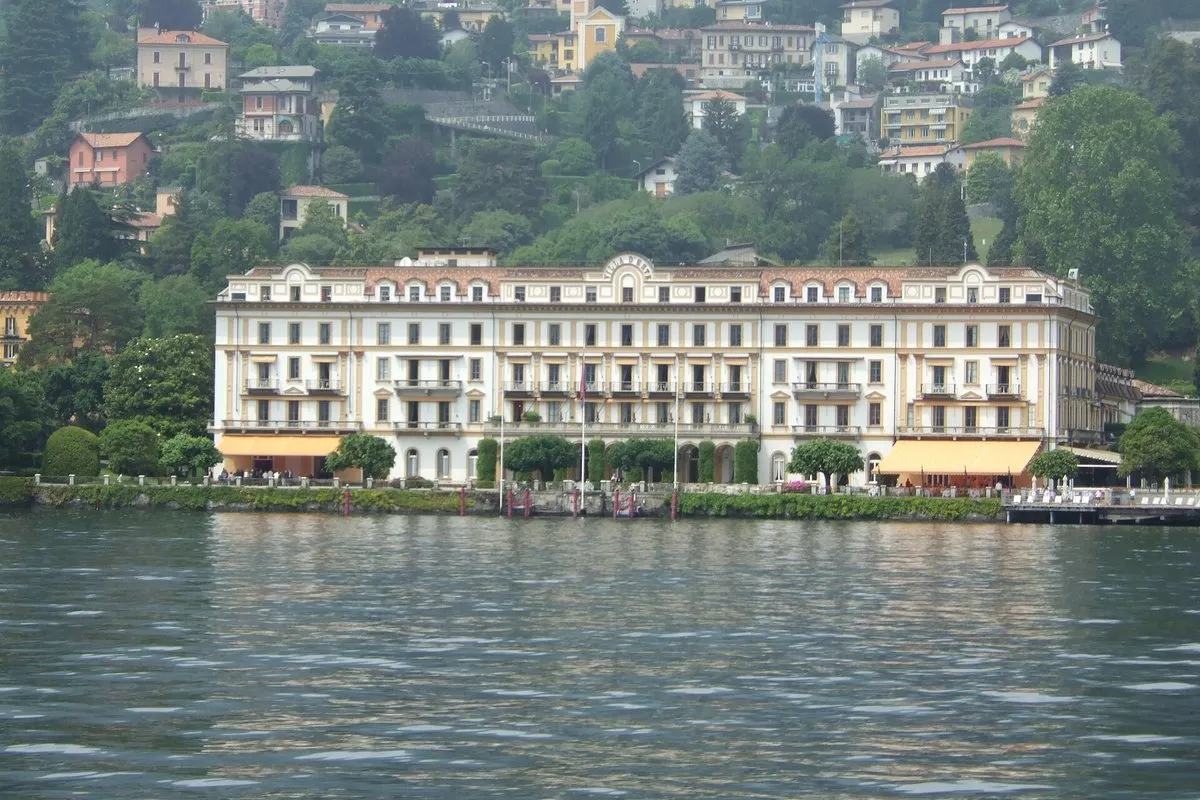 Villa d'Este at Cernobbio seen from Lake Como