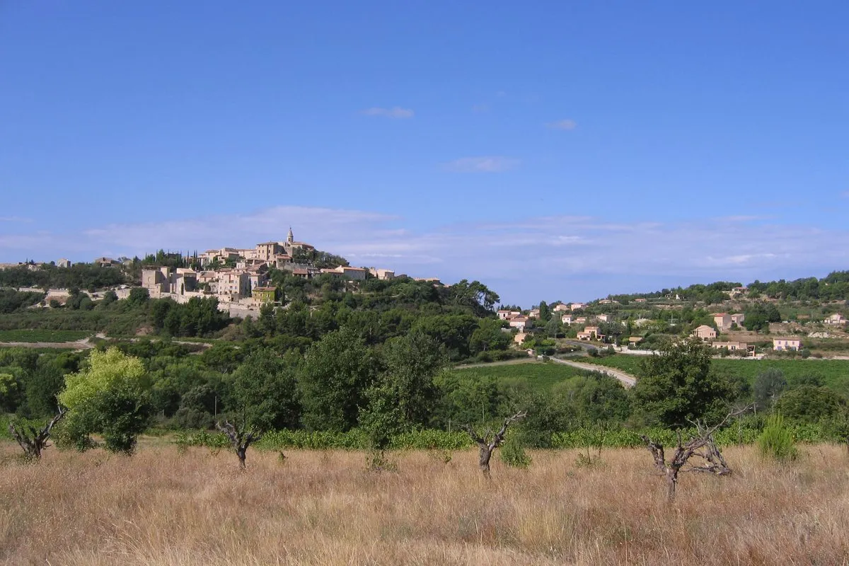 The village of Crillon-le-Brave on its hill in the Vaucluse