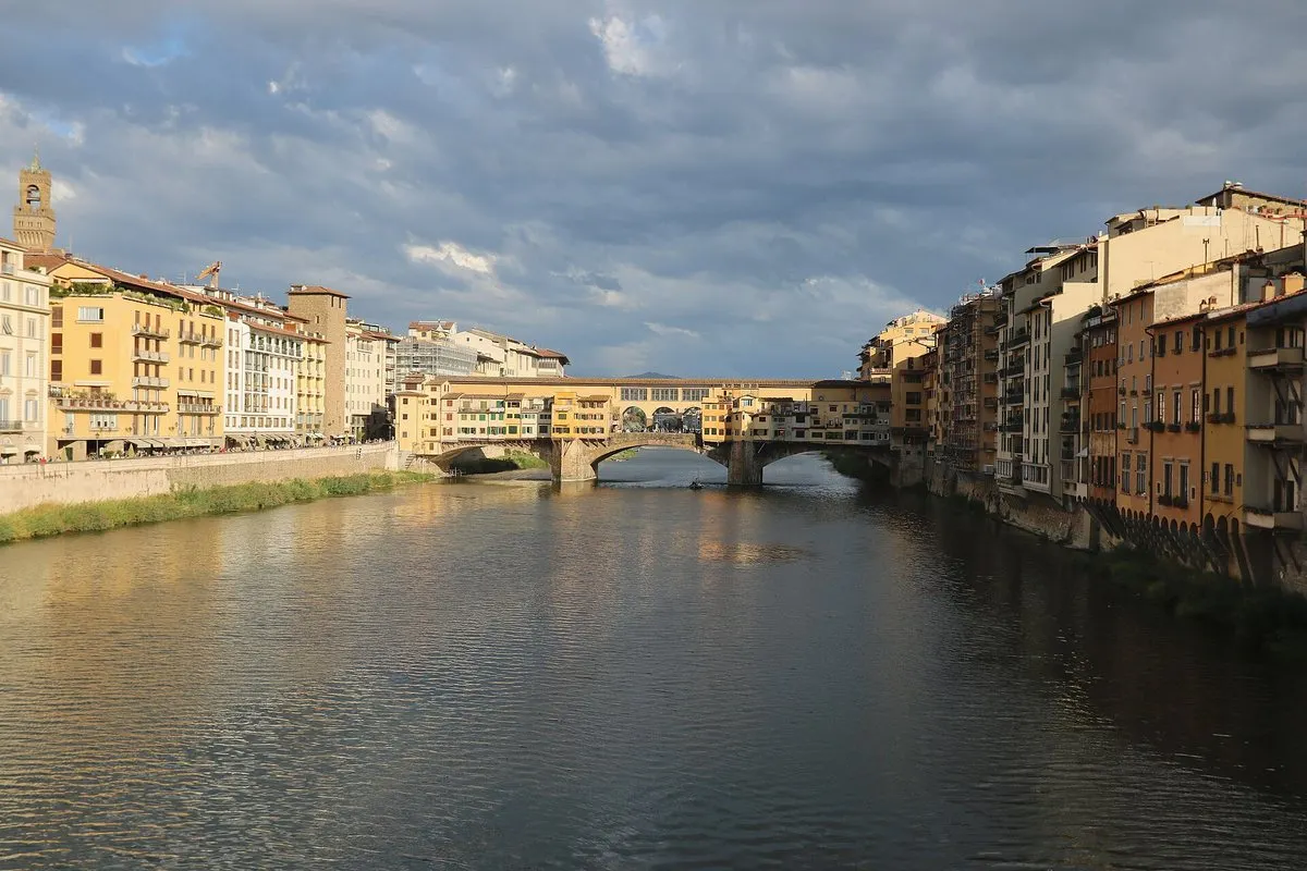 The Ponte Vecchio over the Arno in Florence
