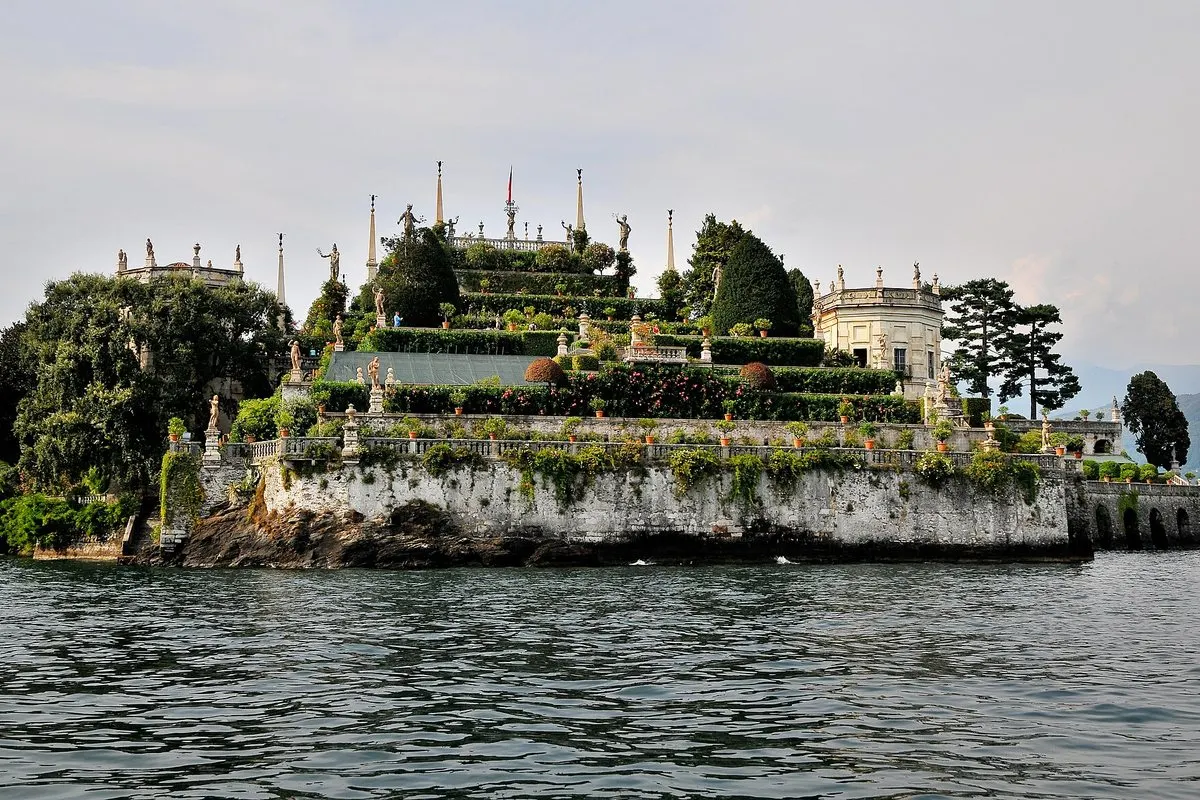 Isola Bella in Lake Maggiore with its terraced gardens