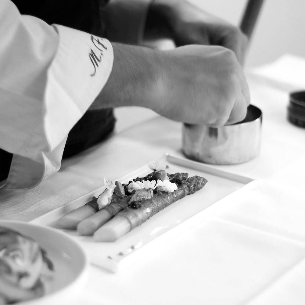Les Terraillers, the one-star restaurant in an old pottery workshop at Biot