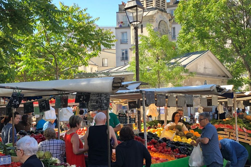 Stalls at the Marché d'Aligre