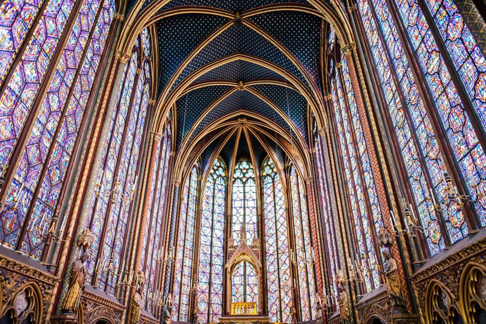 The Sainte-Chapelle on the Île de la Cité
