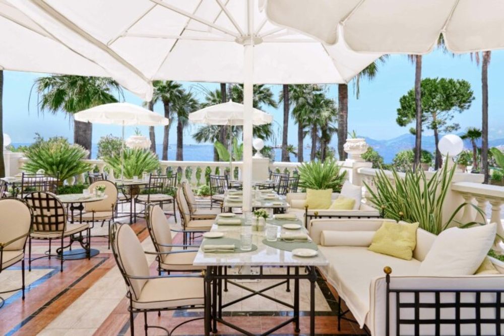 Riviera – the Carlton's marble brasserie on the Croisette