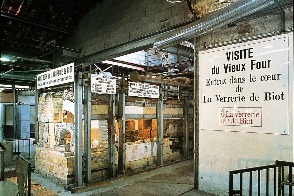 The old furnace room of the Écomusée du Verre at La Verrerie de Biot