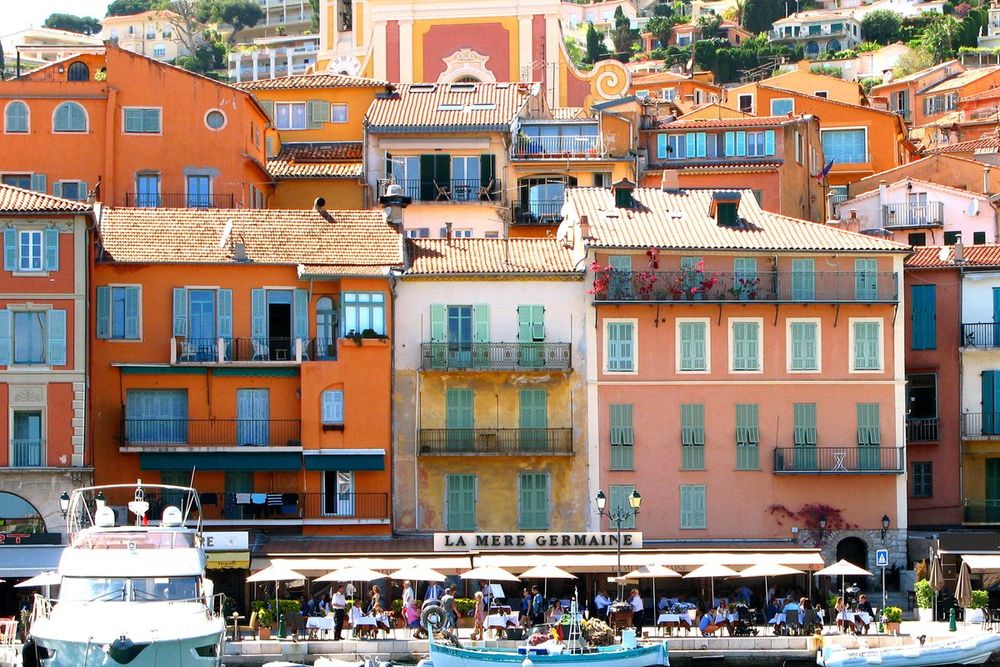 La Mère Germaine, the seafood restaurant on the quay at Villefranche-sur-Mer